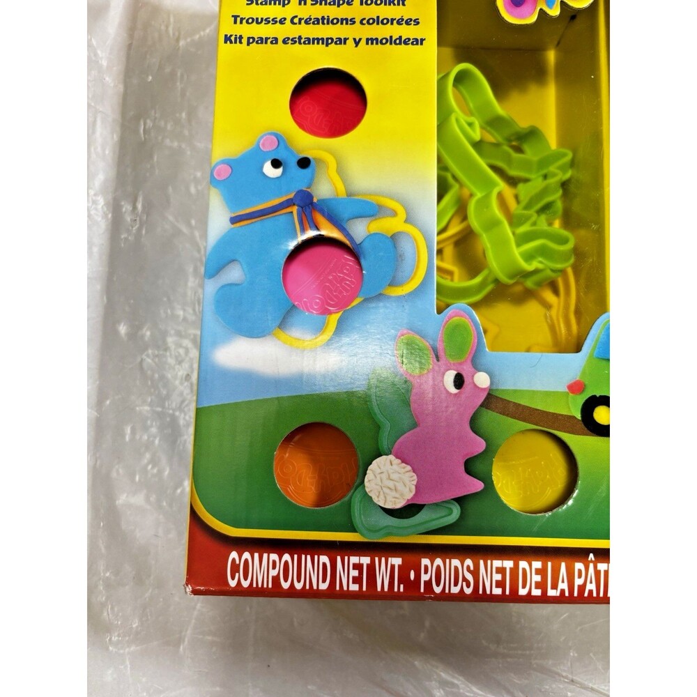 Play-Doh Stamp n Shape Toolkit 30+ Tools & 10 Colors Kids Shape Animal Craft Set - Picture 7 of 15